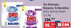 OMO ACTİVE FRESH TOZ DETERJAN BEYAZLAR VE RENKLİLER 1,5 KG